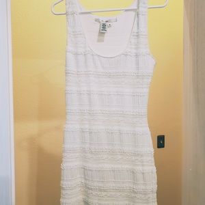 White textured dress by Studio M Macy's